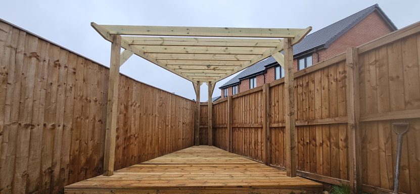 Wooden Decking & Pergola