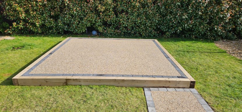 Resin landscaped project