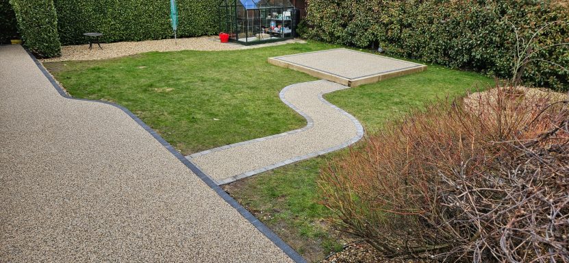 Resin landscaped project