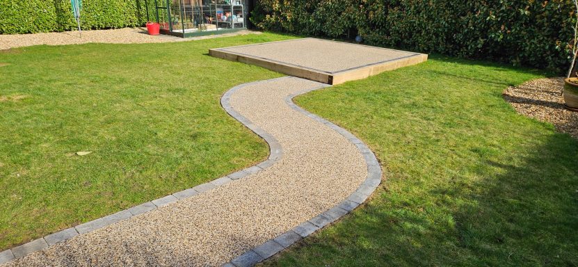 Resin landscaped project